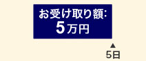 お受け取り額:5万円